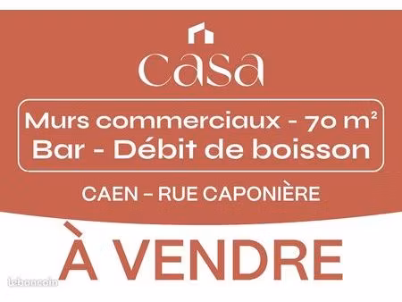 murs commerciaux 70 m² caen