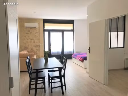 t2 meublé 47m² centre ville face hôpital