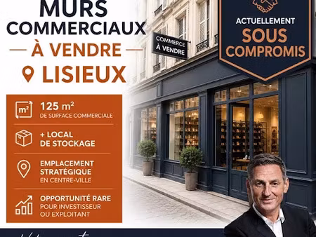 vente locaux professionnels 1 pièce 125 m² à lisieux (14100)  245 000 €