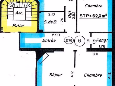 saint-mandé – beau t3 de 61 m² – immeuble de caractère – ascenseur
