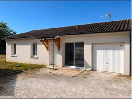 maison t4 de 93 m² – plain-pied  3 chambres  garage et jardin