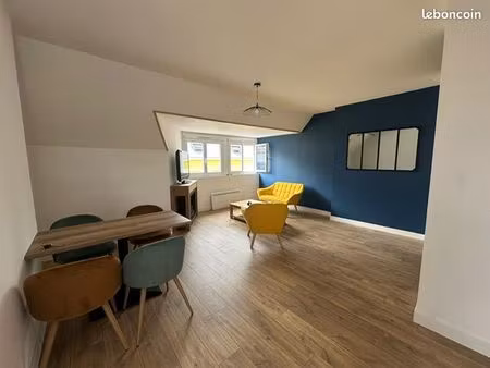 a louer t2 meublé – centre ville saint lô - 50m2 + cave 10 m²