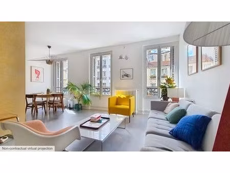 appartement de luxe de 2 chambres en location à belleville  père-lachaise  ménilmontant  p