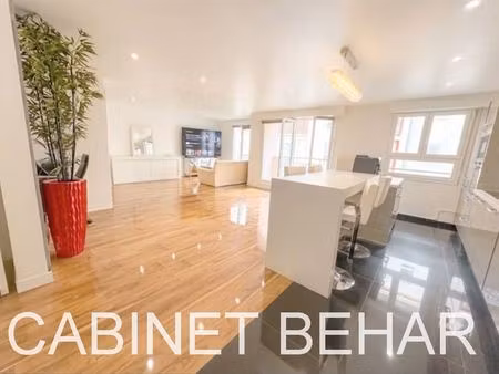 nogent-sur-marne – centre-ville – appartement 3 pièces rénové avec balcons  parking et jar