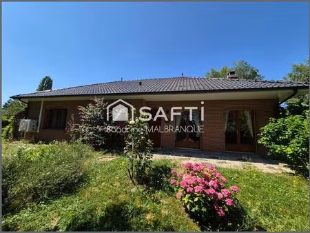 maison individuelle de plain-pied avec sous sol complet