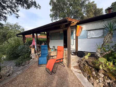 frejus  parcelle de 230m2 avec mobil'home et caravane