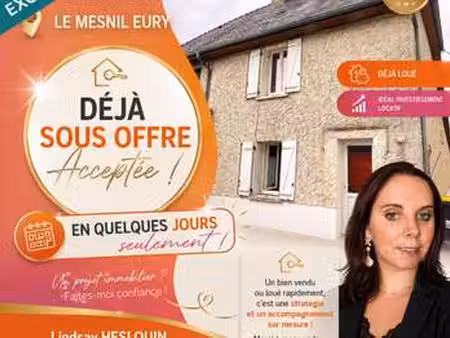 vente maison au mesnil-eury (50570) : à vendre / 58m² le mesnil-eury