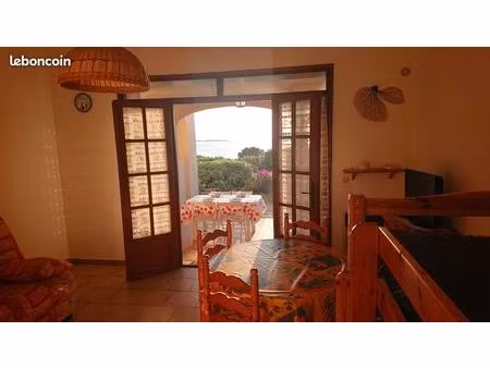 studio meublé 32 m² avec terrasse et parking – vue mer à pietrosella