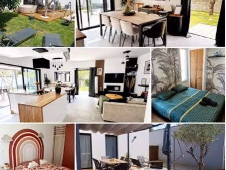 location maison meublée 3 chambres avec jardin clos - proche grands axes et aéroport