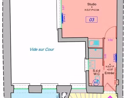 studio sans vis à vis