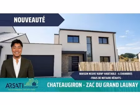 maison neuve 168m² habitable - châteaugiron - frais de notaire