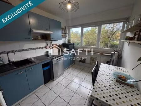 appartement lumineux avec balcon  cave et parking – laxou
