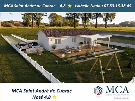 vente maison 4 pièces 80 m² abzac (33230)