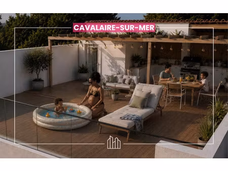 vente appartement neuf 5 pièces 90m2 cavalaire-sur-mer - 781500 € - surface privée