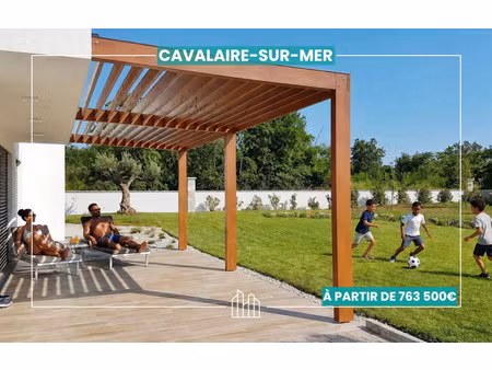 vente maison neuf 5 pièces 90m2 cavalaire-sur-mer - 763500 € - surface privée