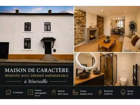maison de caractère rénovée avec grenier aménageable