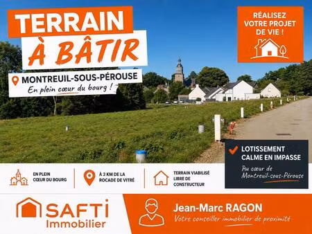 terrain constructible viabilisé à vendre