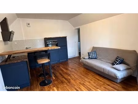 appartement f2 meublé + jardin proche centre  parking gratuit