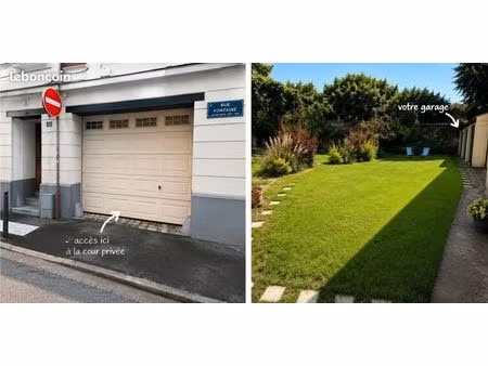 ◊ garage / box fermé 12 m² – la madeleine (40 rue fontaine) – 150 / mois
