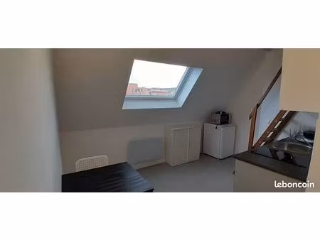 t1bis 22m² meublés duplex - location particulier - métro mairie hellemmes