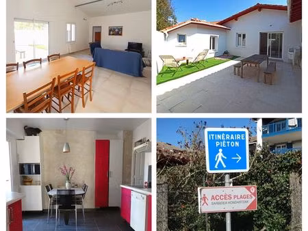 belle maison mitoyenne  bidart plage uhabia  estia