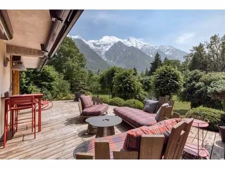majestique triplex clé en main  vaste terrasse vue mont blanc