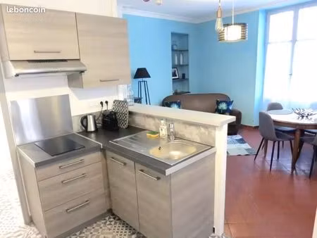 grand t2 meublé 46m² - quartier hauture - entrée indépendante