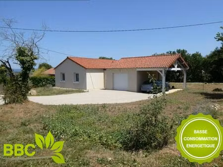 a vendre saint-michel-loubéjou 46130 villa de plain-pied 4 pièces 3 chambres avec garage  