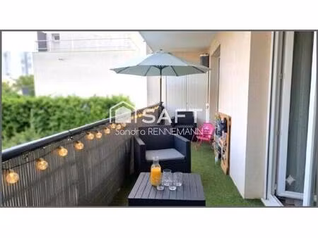 4p traversant terrasse cave parking marche marceau