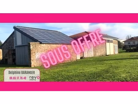 grange en pierre à rénover et terrain constructible