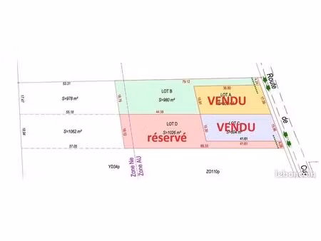 terrain constructible disponible à soucy
