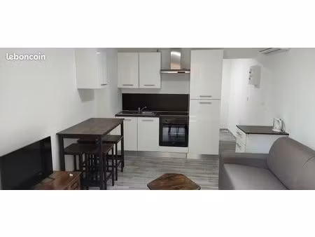superbe t1 bis meublé 27m² dans mas - bail étudiant 9 mois (sept-mai) - tout compris