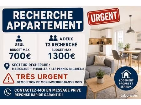 recherche appartement secteur marignane