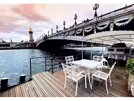 vente péniche 3 pièces 45 m² à paris 8ème (75008)  329 000 €