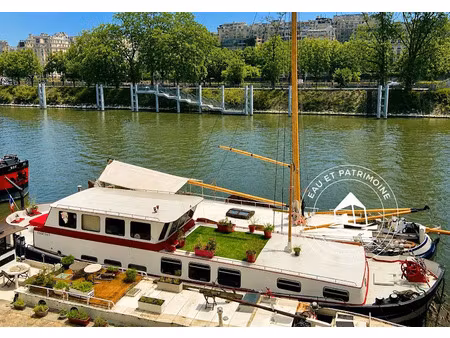 vente péniche 4 pièces 85 m² à paris 15ème (75015)  650 000 €
