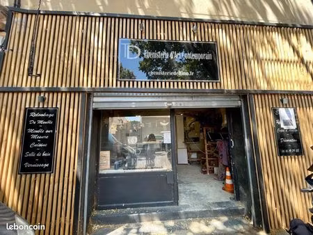 à vendre fonds de commerce de 250 m2 atelier ébénisterie avec machines secteur sainte marg