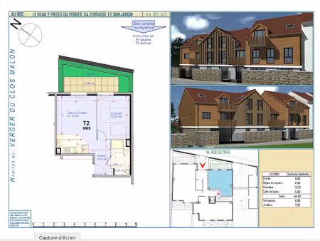 vente appartement 2 pièces 44.8 m² à bonnelles (78830)  230 000 €