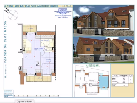 vente appartement 2 pièces 57.4 m² à bonnelles (78830)  229 000 €