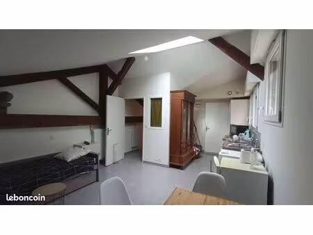 loue studio 22 m² meublé bourg les valence mitoyen a une maison  accès indépendant par le 