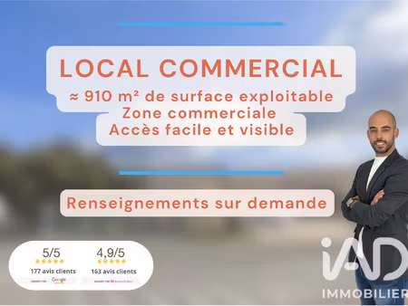 vente boutique/local commercial 910 m²