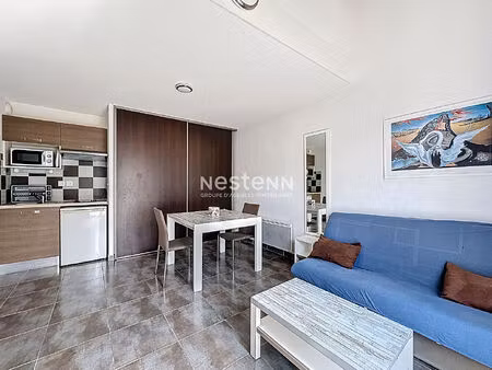 maison 2 pièce(s) 34m2 dans résidence avec piscine à 4km des plages