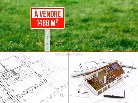 vente terrain 1486 m² à charbonnières-les-varennes (63410)  44 000 €