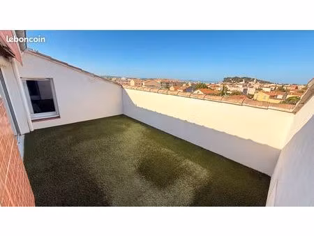 appartement 3/4 pièces centre-port + 2 terrasses + possibilité garage