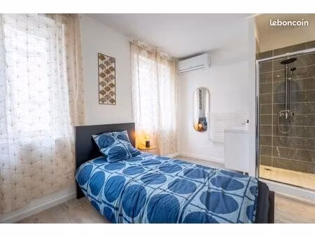 logement individuel meuble salle de bain privée