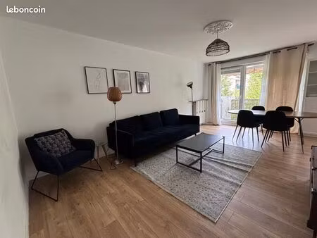 t3 meublé 63 m² - proche gare rer a - disponible immédiatement