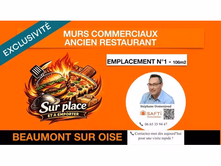 vente locaux professionnels 4 pièces 106 m² à beaumont-sur-oise (95260)  199 900 €