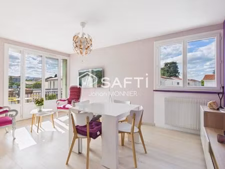 appartement t3 de 64 m2 fonctionnel  2 balcons  garage dans une résidence sécurisée à deux