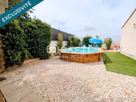 en exclusivité- villa plain pied 3 chambres et garage  sans vis à vis