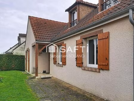 à crégy-lès-meaux – maison 120 m²  4 chambres  grand séjour lumineux  sous-sol 70 m²  aucu