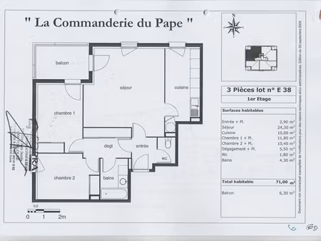 location appartement 3 pièces 71 m² à pessac (33600)  840 €